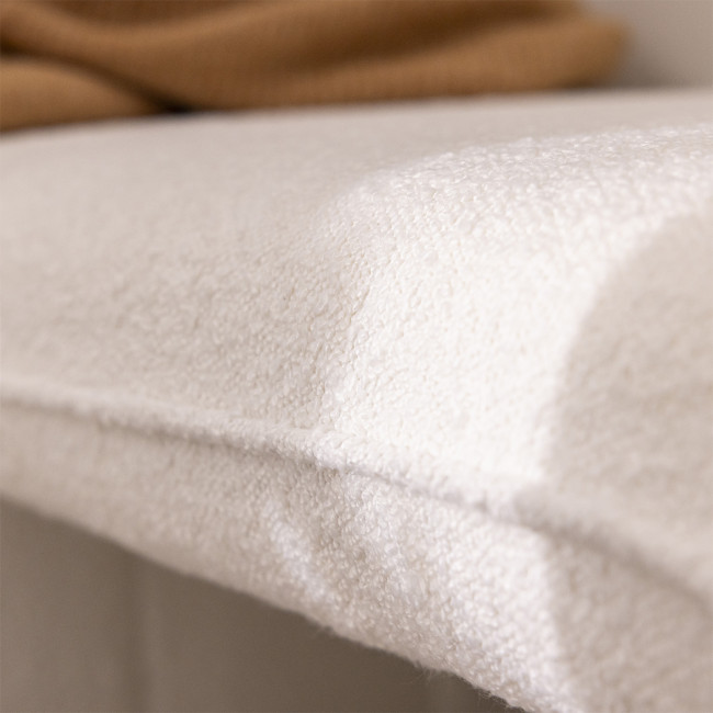 Full - Banc rembourré en tissu bouclette L100cm