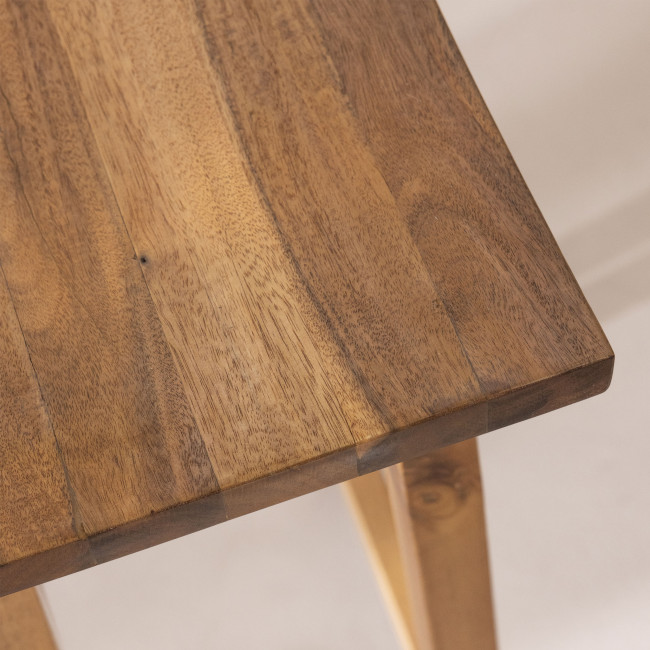 Hanotilo - Tabouret de bar 66cm en acacia