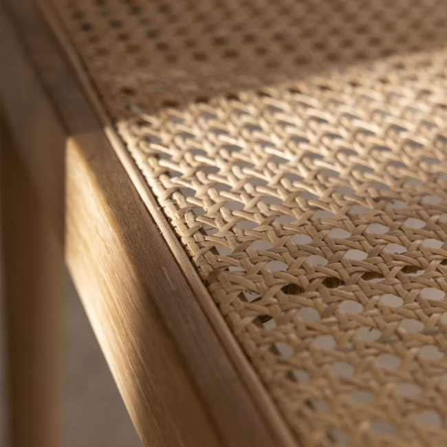 Bunga - Lot de 2 chaises en teck et cannage