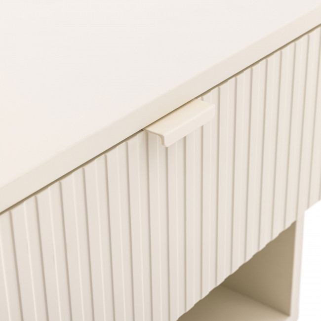 Molly - Table de chevet 1 tiroir, 1 niche en bois et métal