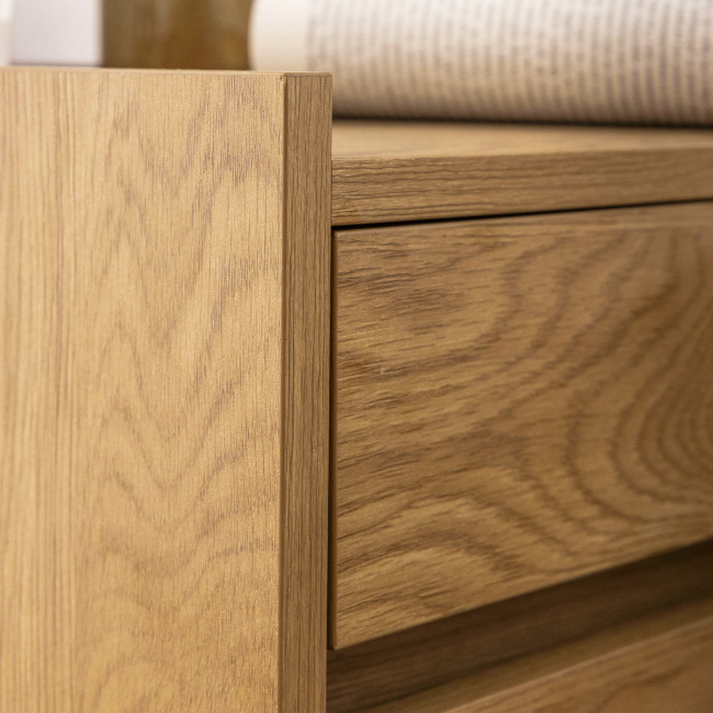 Since - Table de chevet 2 tiroirs en bois