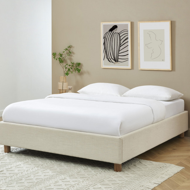 Millo - Lit coffre en tissu 160x200cm