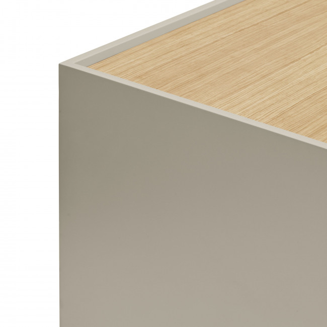 Otto - Meuble TV 2 portes, 2 tiroirs en bois L180 cm