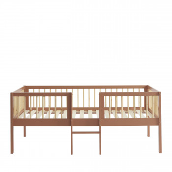 Sasha - Cadre de lit pour enfant avec échelle en bois 90x190cm