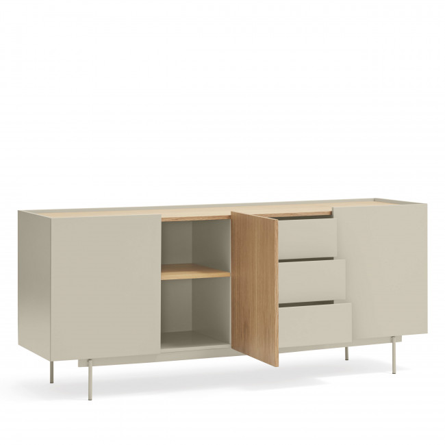 Otto - Buffet 3 portes, 3 tiroirs en bois L180 cm