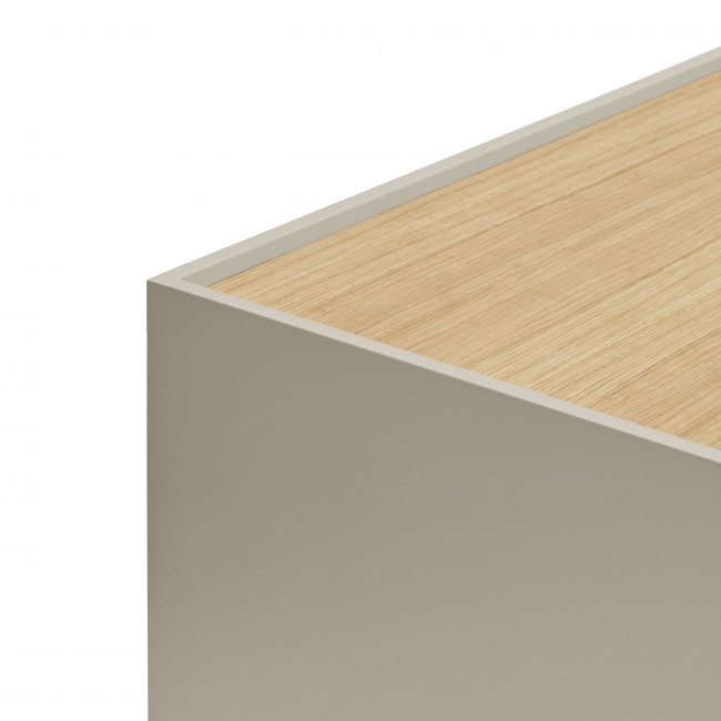 Otto - Console murale 2 portes, 2 tiroirs en bois