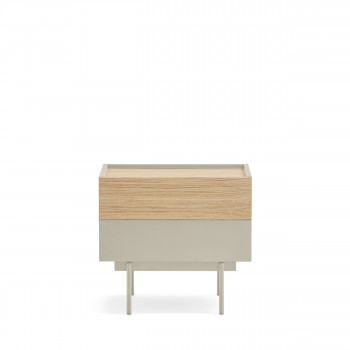 Otto - Table de chevet 2 tiroirs en bois