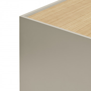 Otto - Table de chevet 2 tiroirs en bois