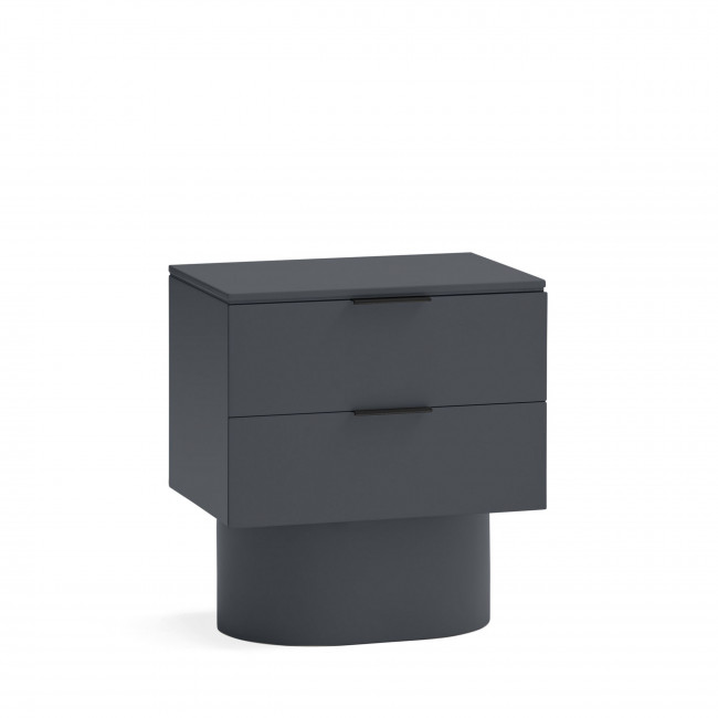 Totem - Table de chevet 2 tiroirs en bois