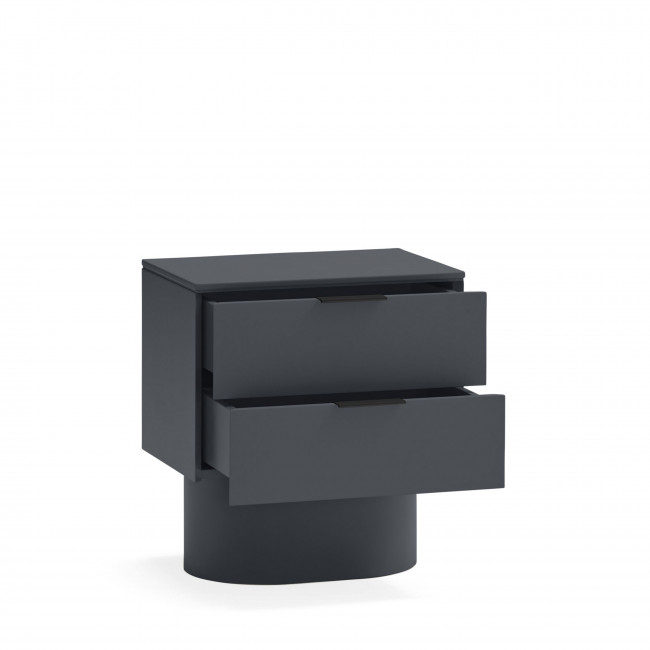 Totem - Table de chevet 2 tiroirs en bois