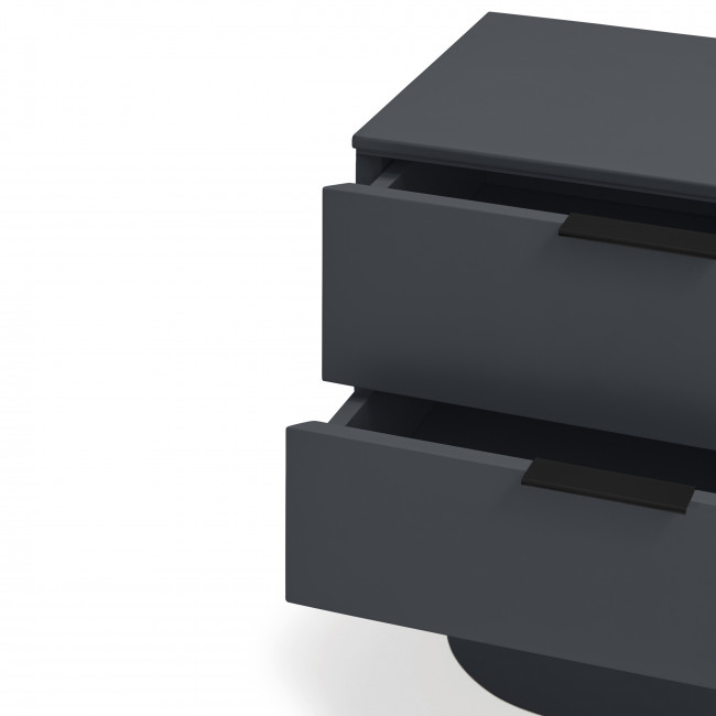 Totem - Table de chevet 2 tiroirs en bois