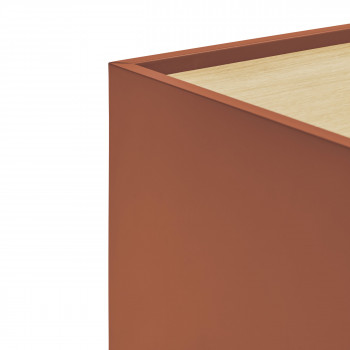 Otto - Table de chevet 2 tiroirs en bois