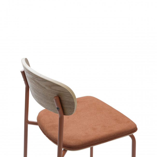 Arno - Lot de 2 chaises de bar en tissu, 66 cm