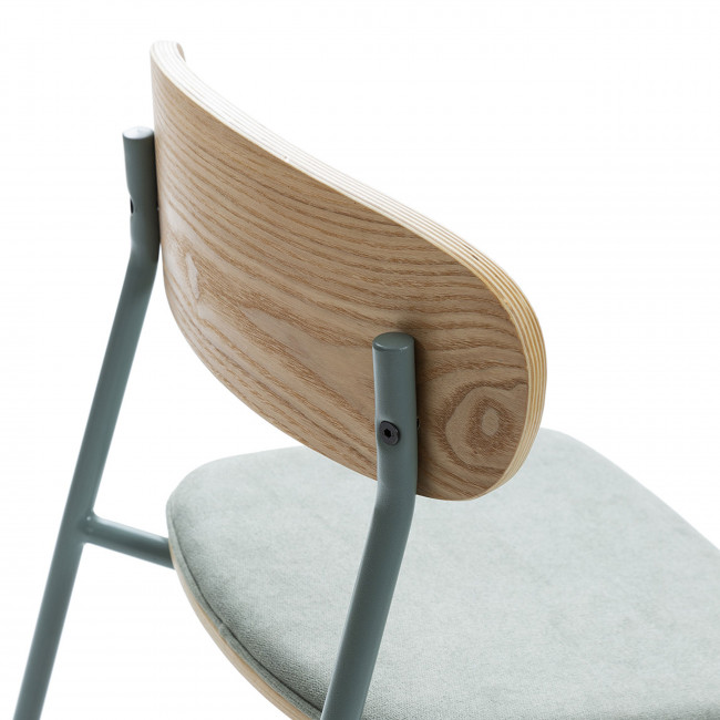 Arno - Lot de 2 chaises de bar en tissu, 66 cm