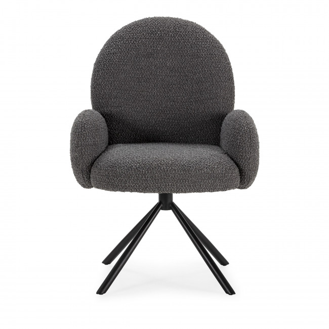 Douro - Chaise de bureau en tissu bouclette