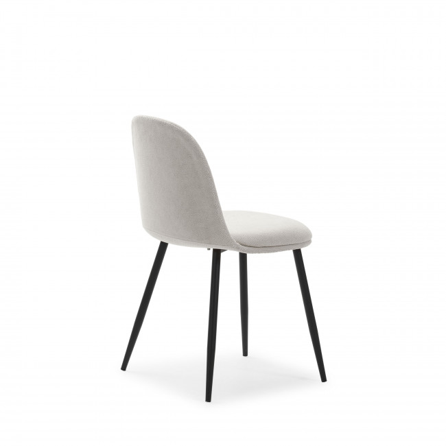 Elbe - Lot de 4 chaises en tissu