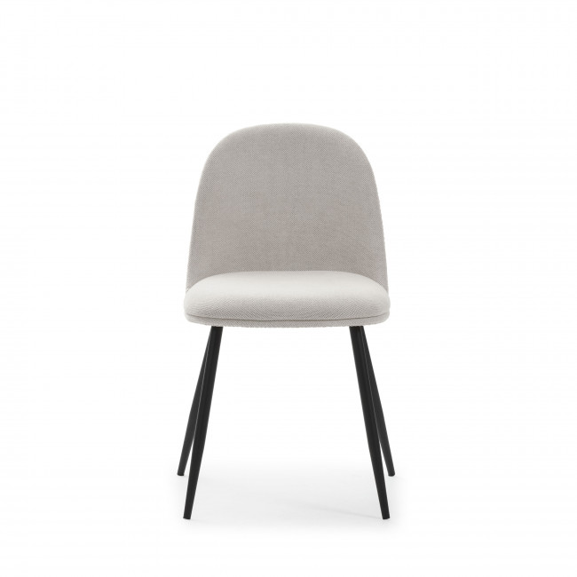 Elbe - Lot de 4 chaises en tissu