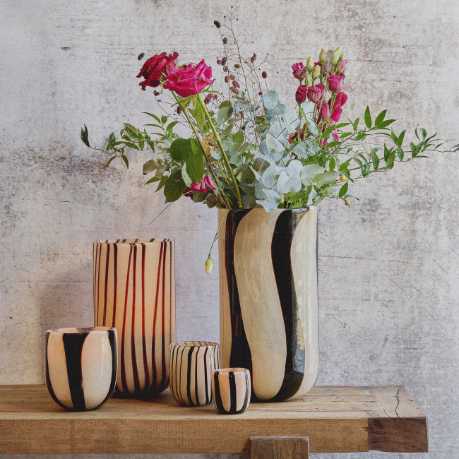 Cannes - Vase en verre ø19cm