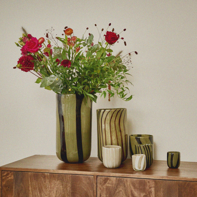 Cannes - Vase en verre ø13cm