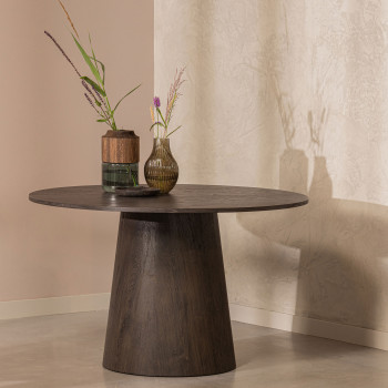 Maan - Table à manger ronde en bois ø120 cm