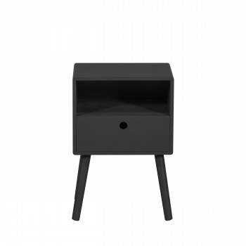 Ozzy - Table de chevet 1 tiroir, 1 niche en bois