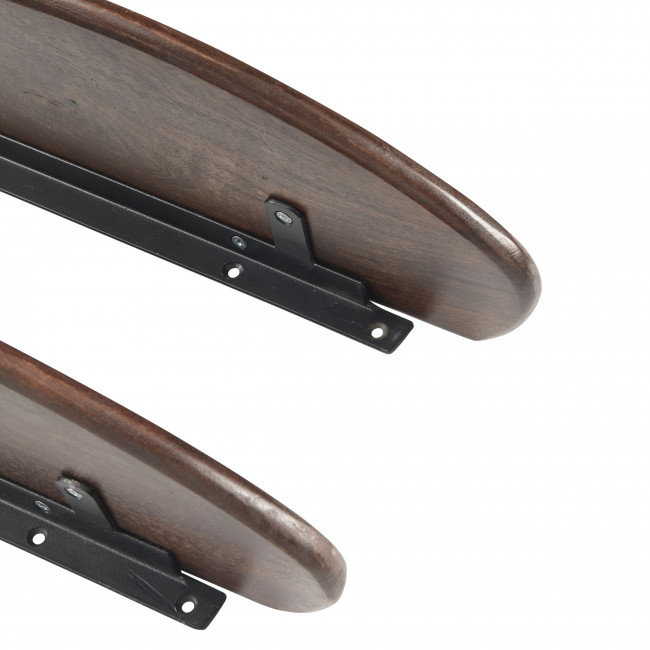 Layer - Lot de 2 étagères murales en bois