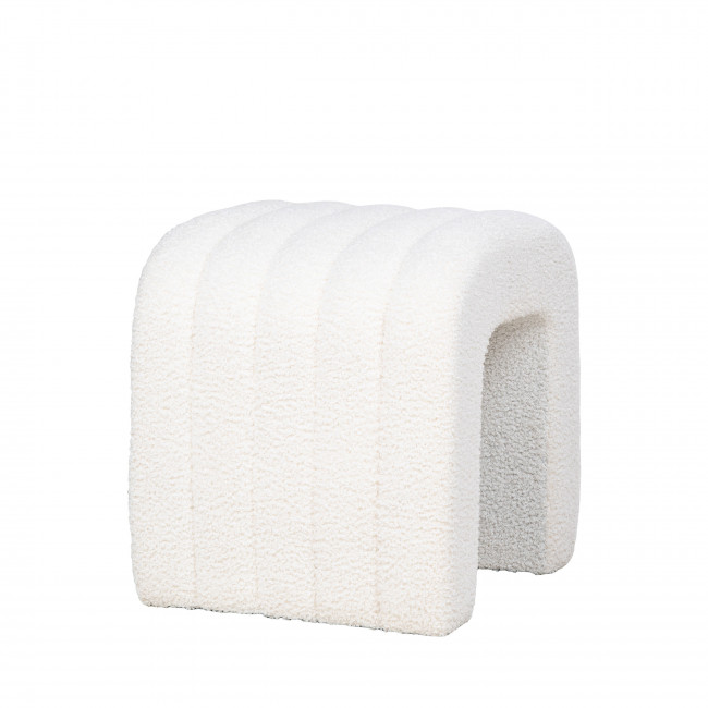 Colma - Pouf en tissu bouclette