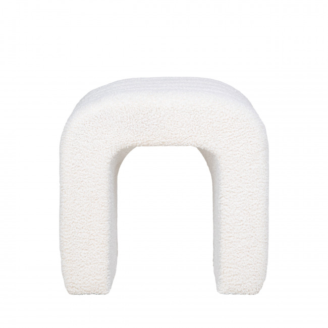 Colma - Pouf en tissu bouclette