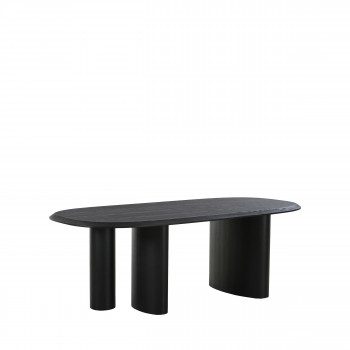 Tirano - Table à manger ovale en bois 220x110cm