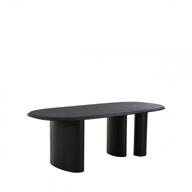 Tirano - Table à manger ovale en bois 220x110cm