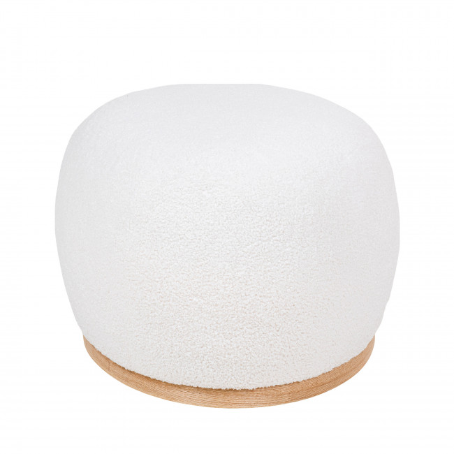 Manhattan - Pouf en tissu bouclette