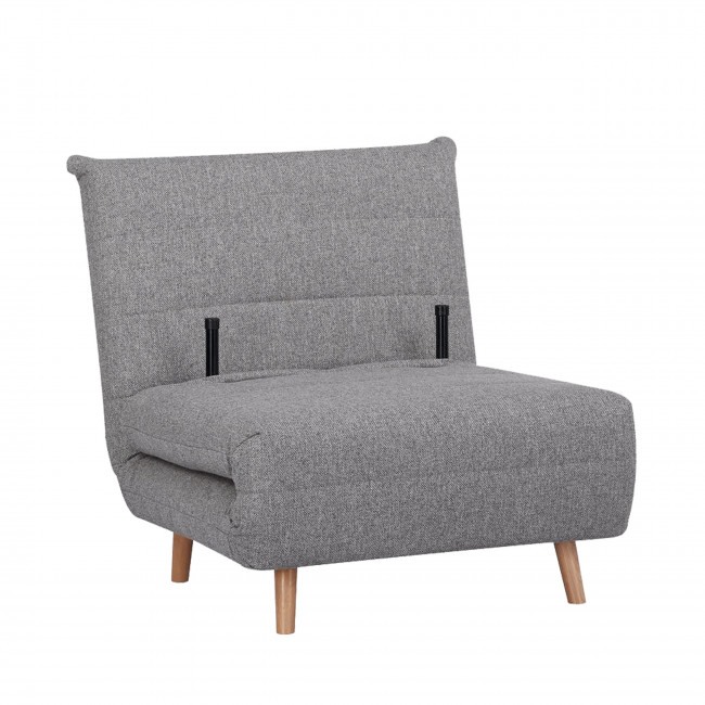 Marlow - Fauteuil convertible en tissu et bois