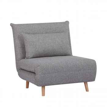 Marlow - Fauteuil convertible en tissu et bois