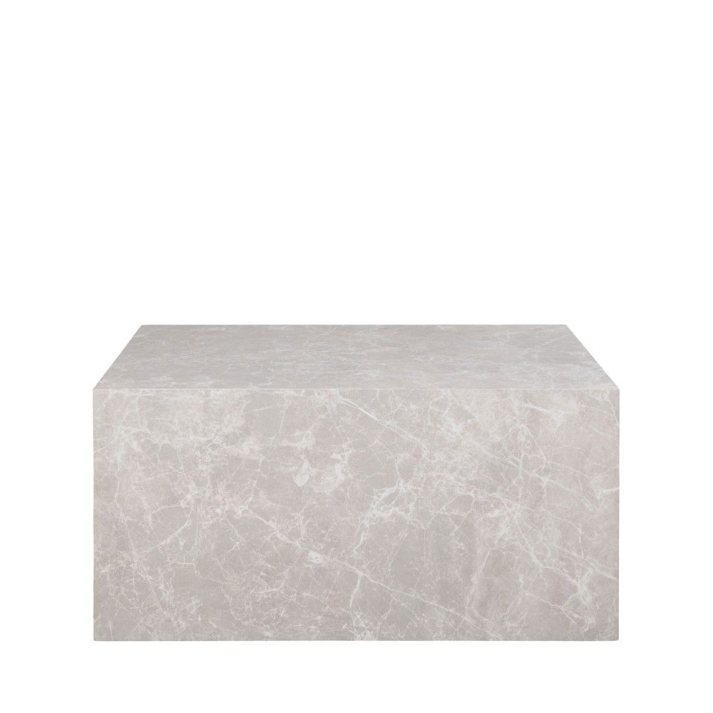 prague - table basse effet marbre - couleur - beige