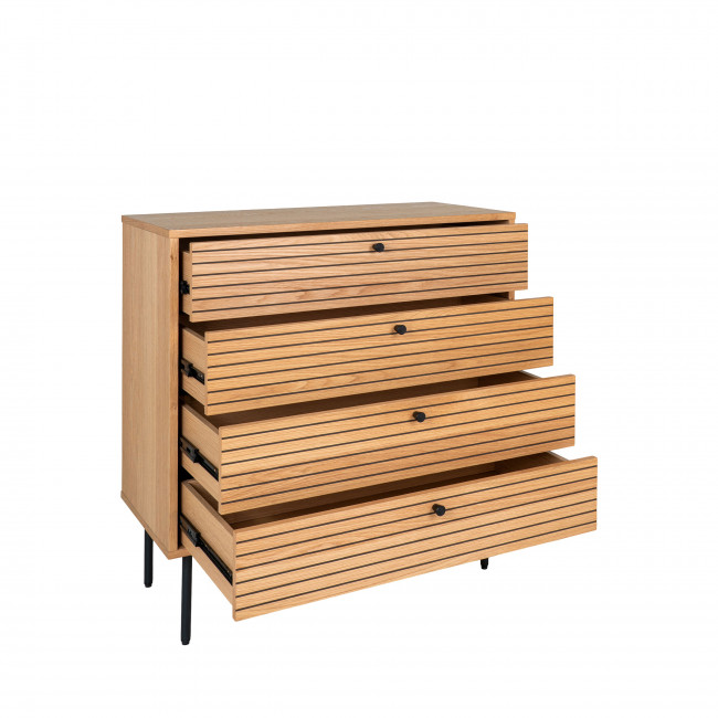 Kyoto - Commode 4 tiroirs en bois L40cm
