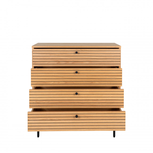 Kyoto - Commode 4 tiroirs en bois L40cm