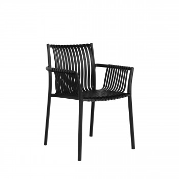 Tulsa - Lot de 2 chaises de jardin en plastique