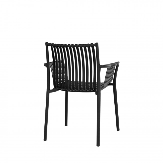 Tulsa - Lot de 2 chaises de jardin en plastique