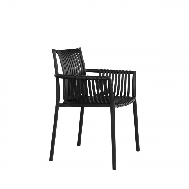 Tulsa - Lot de 2 chaises de jardin en plastique