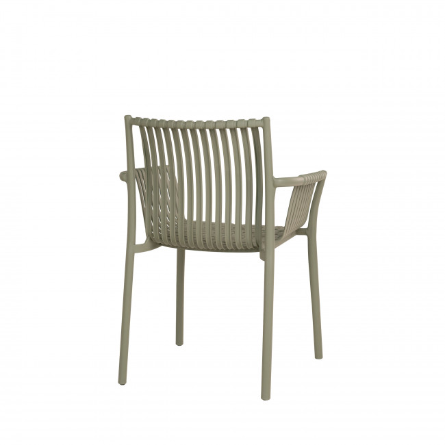 Tulsa - Lot de 2 chaises de jardin en plastique