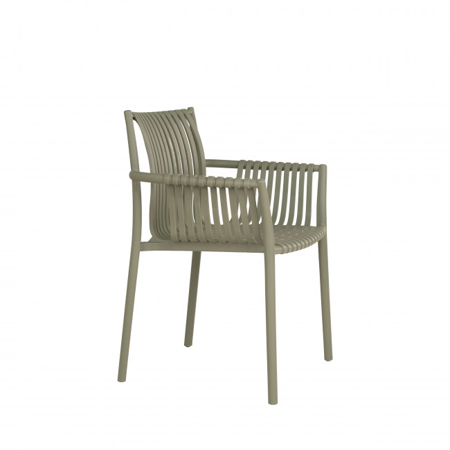 Tulsa - Lot de 2 chaises de jardin en plastique
