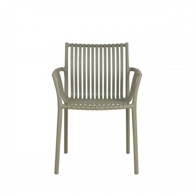 Tulsa - Lot de 2 chaises de jardin en plastique