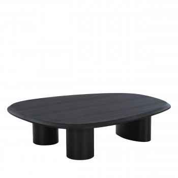 Tirano - Table basse organique en bois 78x96cm