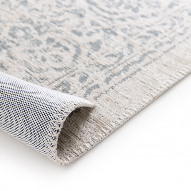 Zagora - Tapis classique bleu et beige