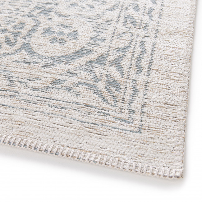 Zagora - Tapis classique bleu et beige