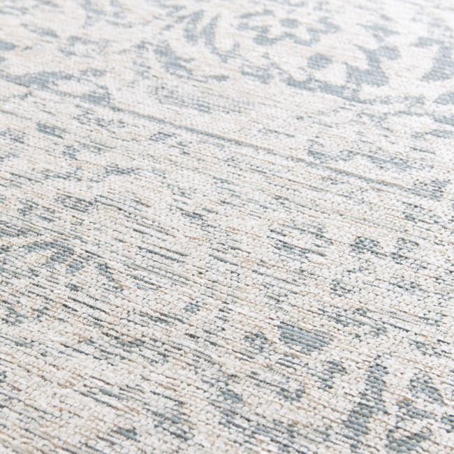 Zagora - Tapis classique bleu et beige