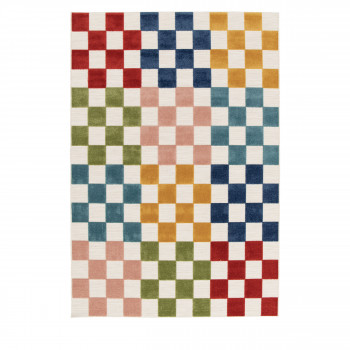 Addo – Tapis intérieur et extérieur à motif géométrique multicolore