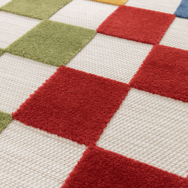Addo – Tapis intérieur et extérieur à motif géométrique multicolore