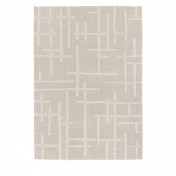 Plano - Tapis contemporain beige
