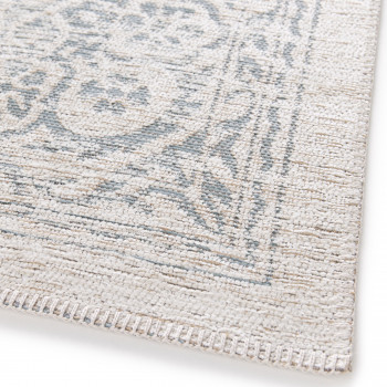 Zagora - Tapis classique bleu et beige